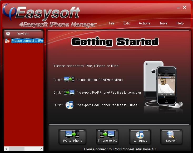 4Easysoft iPhone Manager下载,文件管理软件,文件管理,数据传输