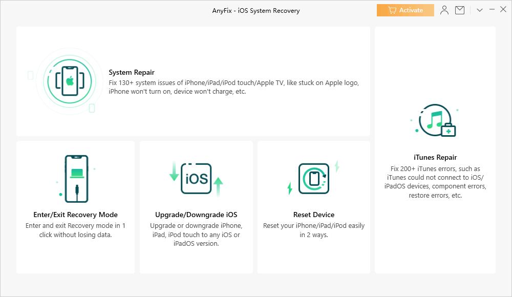 AnyFix下载,系统修复,iOS修复